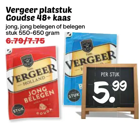 Aanbieding: Platstuk Goudse 48+ kaas