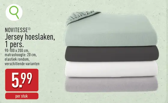 Promotie: Jersey hoeslaken