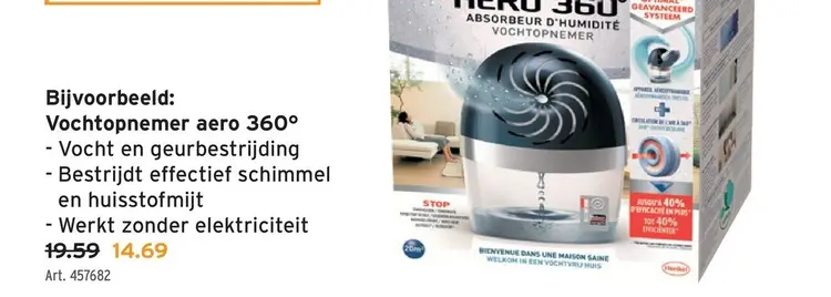 Promotie: Vochtopnemer aero 360°