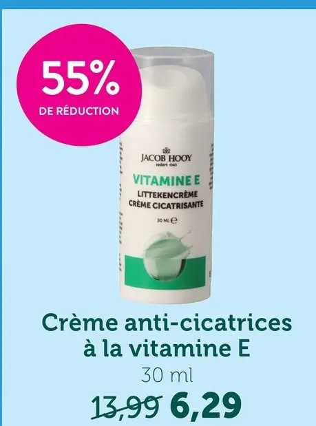 Offre: Crème anti-cicatrices à la vitamine E