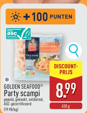 Promotie: Party scampi