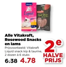 Aanbieding: Vitakraft, Rosewood Snacks en Iams