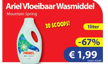 Aanbieding: Ariel Vloeibaar Wasmiddel