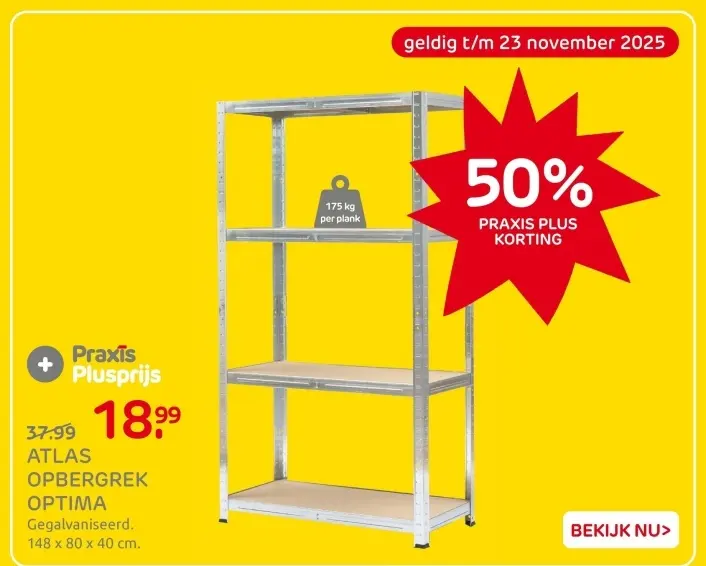 Aanbieding: Atlas opbergrek optima
