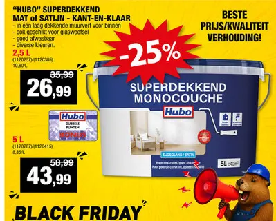 Promotie: SUPERDEKKEND MAT of SATIJN - KANT-EN-KLAAR