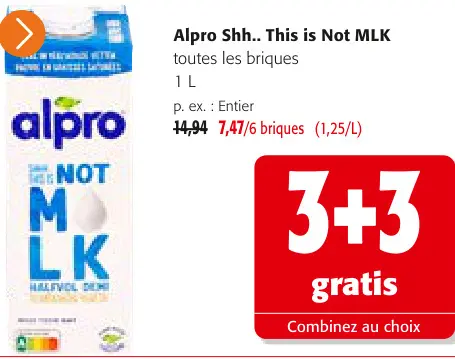 Offre: Alpro Not M*lk Halfvol