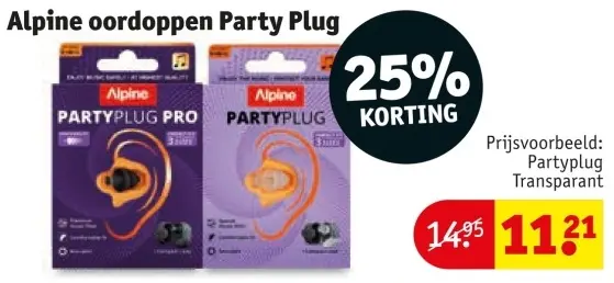 Aanbieding: Oordoppen Party Plug