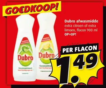 Aanbieding: Dubro afwasmiddel
