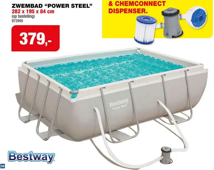 Promotie: Zwembad "power steel"