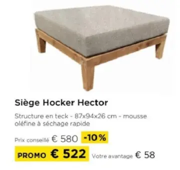 Offre: Siège Hocker Hector