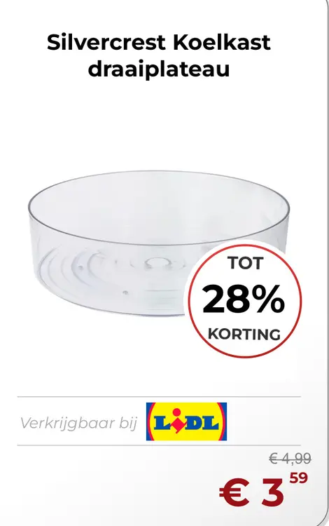 Aanbieding: Koelkast draaiplateau