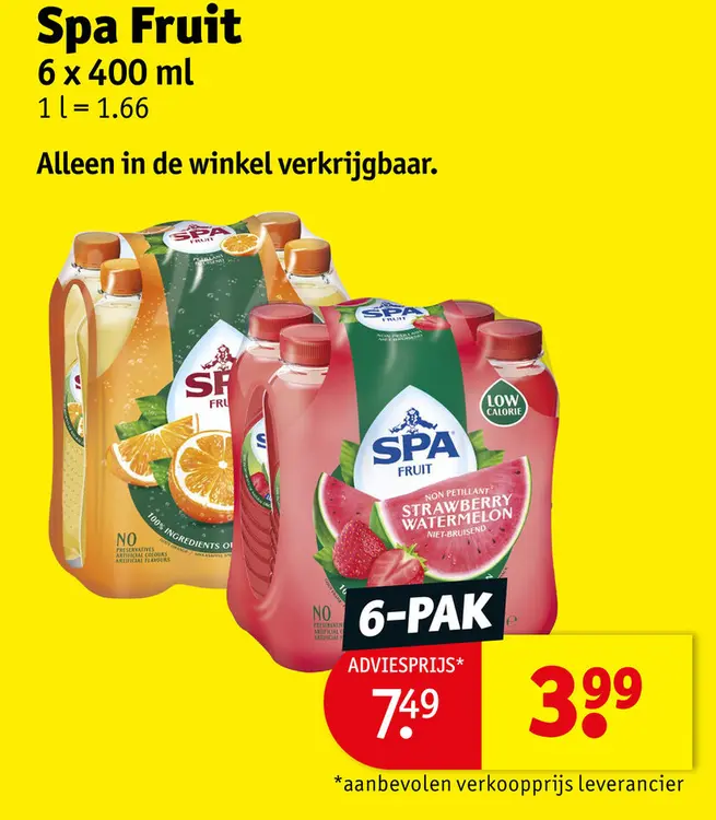 Promotie: Spa Fruit