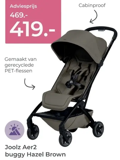 Aanbieding: Joolz Aer2 buggy Hazel Brown