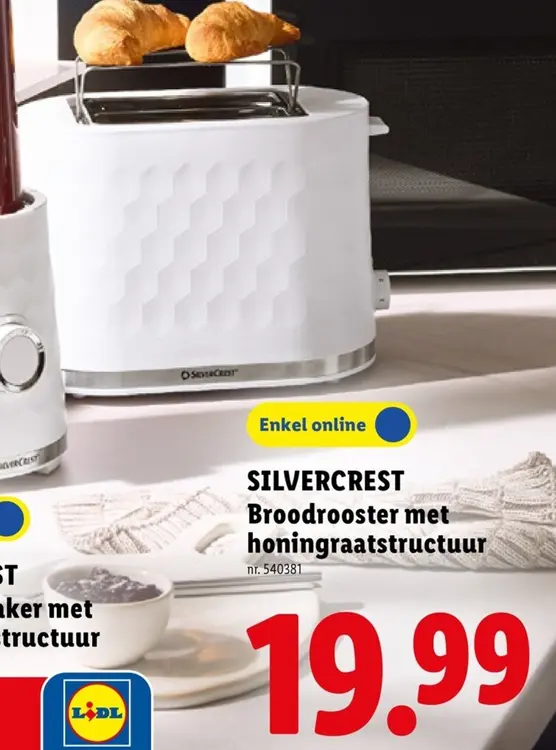 Promotie: SILVERCREST Broodrooster met honingraatstruct