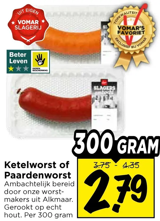 Aanbieding: Ketelworst of Paardenworst