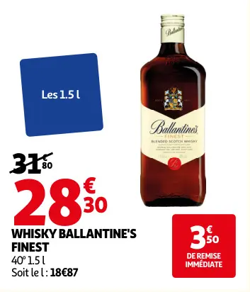 Promotie: Whisky Ballantine's finest