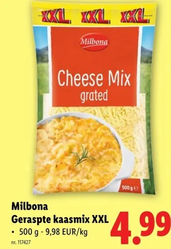 Promotie: Geraspte kaasmix XXL