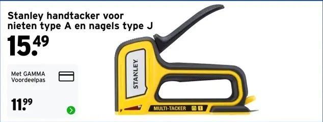 Aanbieding: handtacker