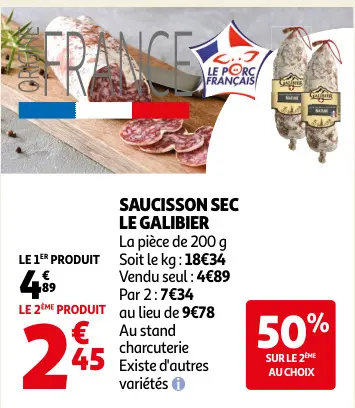 Promotie: Saucisson sec