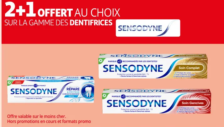 Promotie: Dentifrices Sensodyne