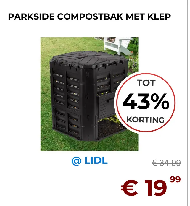 Aanbieding: Compostbak met klep