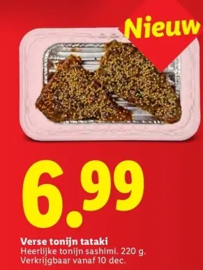 Aanbieding: Verse tonijn tataki