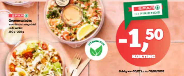 Promotie: Groene salades