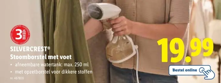 Aanbieding: Stoomborstel met voet