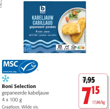 Promotie: Gepaneerde kabeljauw