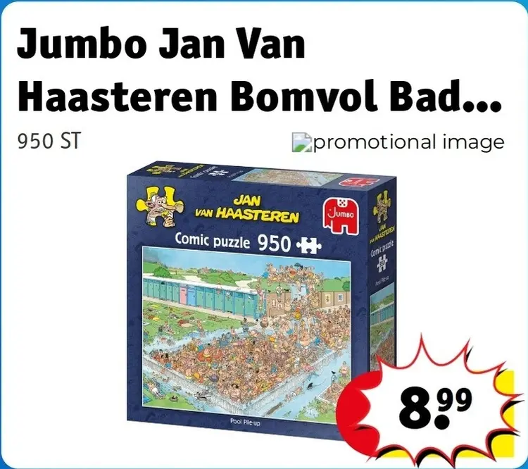 Aanbieding: Jan Van Haasteren Bomvol Bad... Comic Puzzle