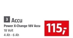 Aanbieding: Accu Power X-Change 18V Accu