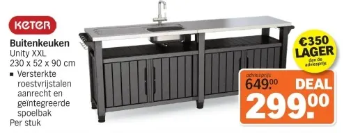 Aanbieding: Buitenkeuken Unity XXL