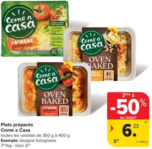 Offre: Plats préparés