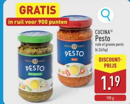 Promotie: Pesto