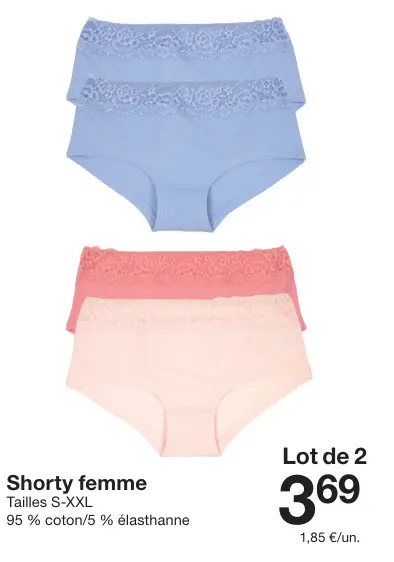 Offre: Shorty femme