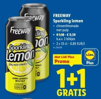 Promotie: Sparkling lemon
