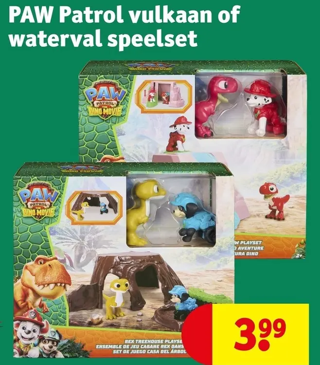 Aanbieding: PAW Patrol vulkaan of waterval speelset