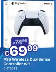 Aanbieding: PS5 Wireless DualSense Controller Wit