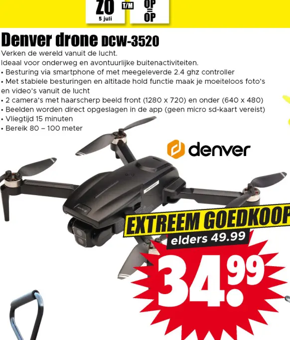 Aanbieding: Denver drone DCW-3520