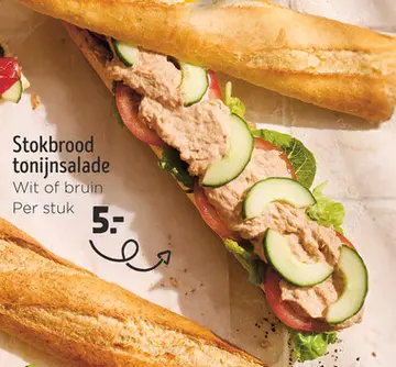 Aanbieding: Stokbrood tonijnsalade