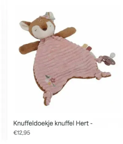 Aanbieding: Knuffeldoekje knuffel Hert