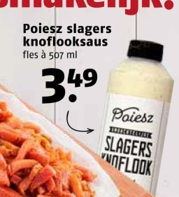 Aanbieding: Poiesz slagers knoflooksaus