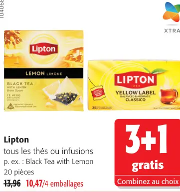 Offre: Thés ou infusions