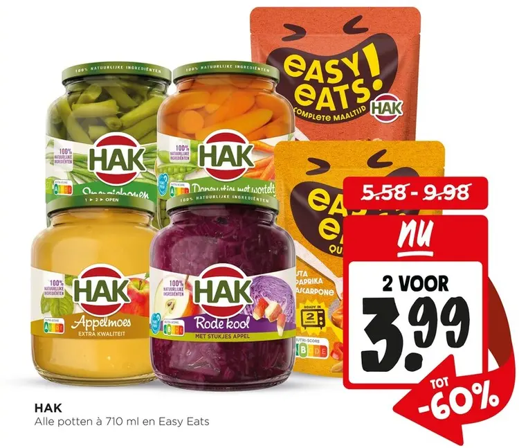 Aanbieding: HAK Alle potten & Easy Eats