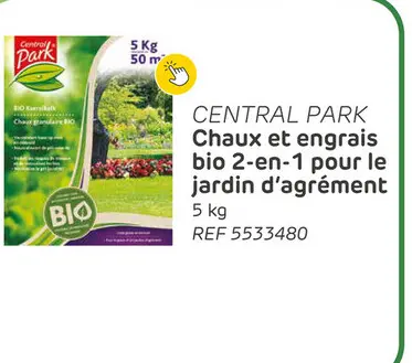 Offre: Chaux et engrais bio 2-en-1 pour le jardin d'