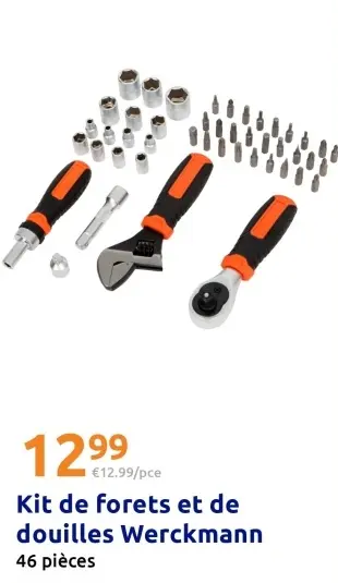 Offre: Kit de forets et de douilles