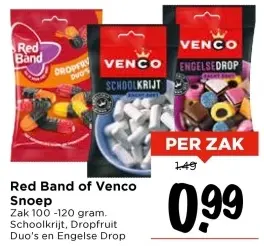 Aanbieding: Red Band of Venco Snoep