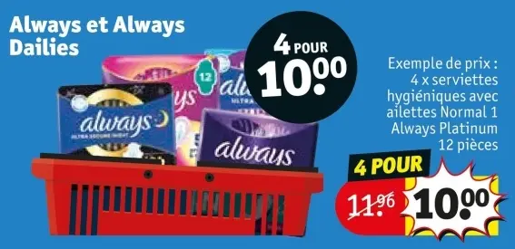 Offre: Always et Always Dailies