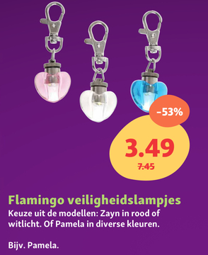 Aanbieding: Flamingo veiligheidslampjes