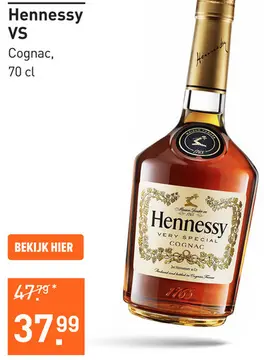 Aanbieding: Hennessy VS 70CL